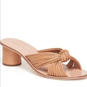 Loeffler Randall Celeste Mignon Knot Mule- Dun